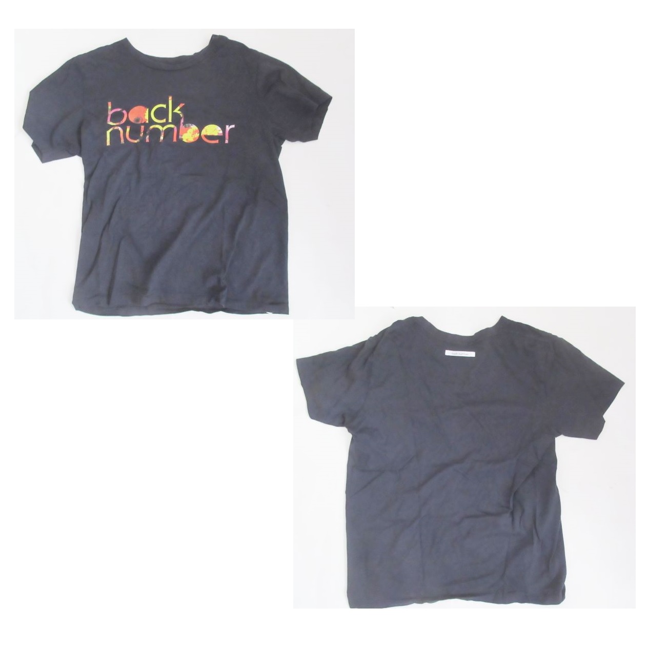 買取 Back Number バックナンバー Love Stories Tour 14 Tシャツ ブラック ロゴ オレンジ イエロー アーティストショップjp