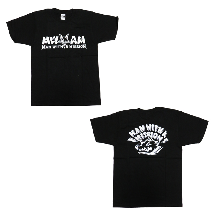 買取 Man With A Mission マンウィズ その他 Mid 2 Sick 人狼天命 Tシャツ ブラック アーティストショップjp