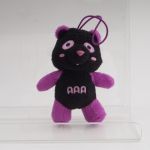 AAA(トリプルエー) アミューズメント景品 え～パンダキーホルダー黒 (紫)