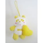 AAA(トリプルエー) アミューズメント景品 え～パンダハートマスコット(黄)