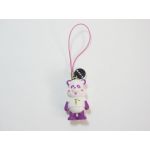 AAA(トリプルエー) アミューズメント景品 え～パンダフィギュアストラップ初代(紫)