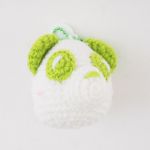 AAA(トリプルエー) 限定販売 え～パンダあみぐるみキーホルダー(緑)