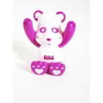 AAA(トリプルエー) アミューズメント景品 え～パンダ バンザイメモスタンド(紫)