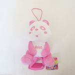 AAA(トリプルエー) アミューズメント景品 え～パンダ 肩のりぬいぐるみ 桃