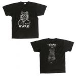 MAN WITH A MISSION(マンウィズ) TOUR 2013～あなたの街に１９ヨツアー　完全版～ Tシャツ ブラック 狼