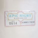 B'z(ビーズ) LIVE-GYM 2015 -Epic Night- メモリアルプレート　東京　味の素スタジアム　6月14日