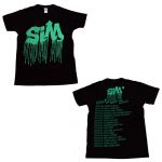 SiM(シム) SEEDS OF HOPE TOUR 2011-2012 Tシャツ ブラック 緑ロゴ