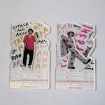 AAA(トリプルエー) FAN MEETING ARENA TOUR 2018～FAN FUN FAN～ アクリルアクセサリースタンド 2点セット 橙 桃