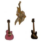 THE ALFEE(ジ・アルフィー) AUBE 2007 天河の舟 ピンバッジ 3点セット ギター