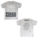 OLDCODEX(OCD) Tour 2016-2017 "FIXED ENGINE" Tシャツ シルバーグレー