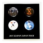 X JAPAN(エックス) WORLD TOUR 2015-2016 IN JAPAN 缶バッジセット