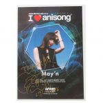May'n(メイン) ポスター may'n 直筆サイン A3ポスター C3 AFA シンガポール 100枚限定 2016