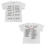 RIZE(ライズ) その他 Tシャツ ホワイト TOUR 2017 RIZE IS BACK