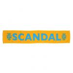 SCANDAL(スキャンダル) オフィシャルグッズ マフラータオル ロゴ イエロー×ブルー