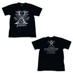 X JAPAN(エックス) 攻撃再開 2008 I.V. ?破滅に向かって? Tシャツ ブラック 白ロゴ