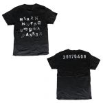 欅坂46(けやきざか46) デビュー1周年記念ライブ 1ST YEAR BIRTHDAY Fingerprint Tシャツ ブラック