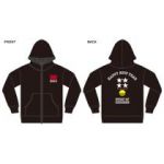 ”HAPPY NEW YEAR” HNY ジップパーカー（黒）