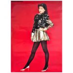 森高千里(もりたかちさと) ポスター 黒ラメ衣装