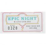 B'z(ビーズ) LIVE-GYM 2015 -Epic Night- メモリアルプレート 宮城 3月28日