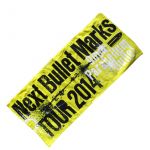 9mm Parabellum Bullet(キューミリ) Next Bullet Marks Tour 2014 フェイスタオル イエロー