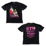 ケツメイシ(KTM) 15th Anniversary 『一五の夜』 ～今夜だけ練乳ぶっかけますか？～ 金髪ガール Tシャツ ブラック FC会員通販限定
