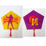 森高千里(もりたかちさと) LIVE ROCK ALIVE (1993) うちわ 団扇