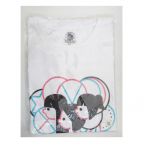Perfume(パフューム) P.T.A.発足10周年? と5周年?"Perfumeとあなた"ホールトゥワー Tシャツ ホワイト