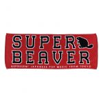 SUPER BEAVER(スーパービーバー) その他 フェイスタオル レッド×ブラックロゴ