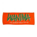 WANIMA(ワニマ) その他 ロゴフェイスタオル オレンジ×グリーン