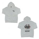 ZIGGY(ジギー) オフィシャルグッズ パーカー ホワイト TOUR2020「NEWS SIDE BEACH!!」 LIPSTICK KILLERS
