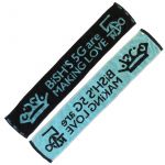 BiSH(ビッシュ) BiSH'S 5G are MAKiNG LOVE TOUR ジャガードマフラータオレ マフラータオル ブラック×ブルー