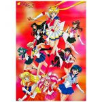 美少女戦士セーラームーン(セーラームーン) ポスター スーパーセーラームーンS 集合 痛みアリ