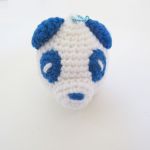 AAA(トリプルエー) 限定販売 え～パンダあみぐるみキーホルダー(青)
