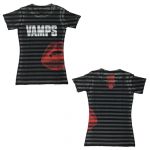 VAMPS(HYDEソロ) VAMPS LIVE 2009 日替わりTシャツ ボーダー ブラック