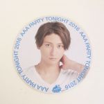 AAA(トリプルエー) PARTY TONIGHT 2016 BIG缶バッジ(青)通常