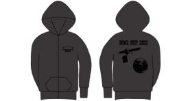 ジップアップパーカー(アスファルト)