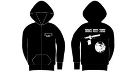 ジップアップパーカー(ブラック)