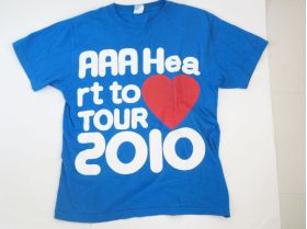 AAA(トリプルエー) AAA Heart to ? TOUR 2010 Tシャツ(青)