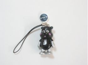 AAA(トリプルエー) アミューズメント景品 え～パンダフィギュアストラップ(銀)