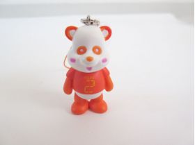 AAA(トリプルエー) アミューズメント景品 え～パンダフィギュアストラップ初代(橙)