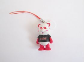 AAA(トリプルエー) アミューズメント景品 え～パンダフィギュアストラップ初代(赤)