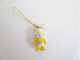 AAA(トリプルエー) アミューズメント景品 え～パンダフィギュアストラップ初代(黄)