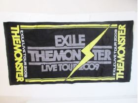 EXILE(エグザイル) LIVE TOUR 2009 MONSTER イナズマバスタオル(黒)