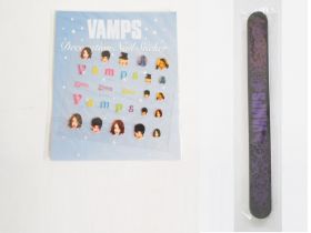 VAMPS(HYDEソロ) VAMPARK ネイルステッカー(ブルー)＆爪やすり