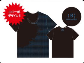 山口一郎デザイン！ 左肩から滴る雨Tシャツ