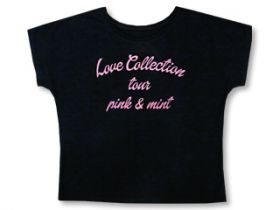 西野カナ(カナやん) Love Collection Tour ～pink ＆ mint～ レディースTシャツ BLACK