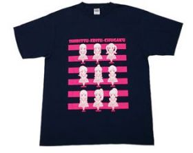 私立恵比寿中学(エビ中) スプリングデフスターとんでんツアー2013 EbiDOLL Tシャツ(ネイビー）