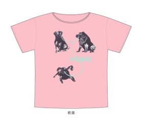 HOME Kids イヌ家系 Tシャツ　ピンク
