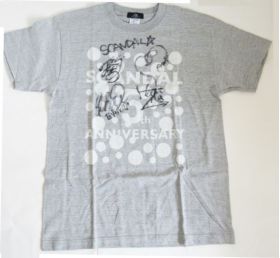 SCANDAL(スキャンダル) オフィシャルグッズ サイン入り 5th Anniversary Tシャツ