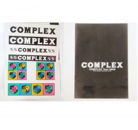 COMPLEX(コンプレックス) COMPLEX TOUR'89 ステッカーシート 2枚セット 布袋寅泰 吉川晃司